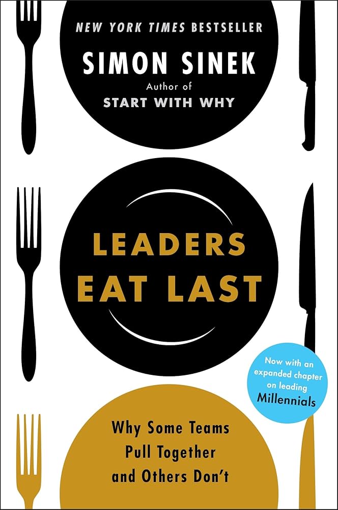 Capa do livro Leaders Eat Last